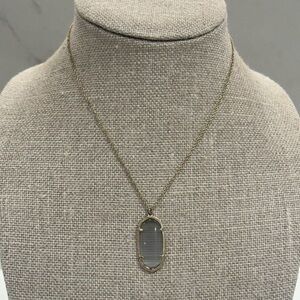 Gold Tone Kendra Scott Pendant Necklace- 9” drop